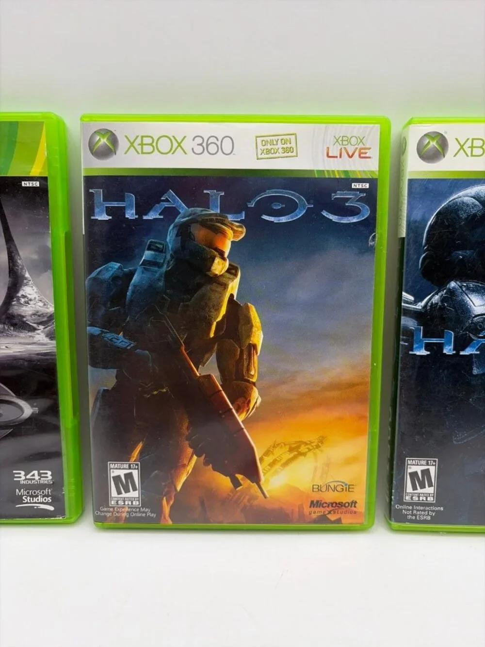 Halo Bundle of 3 Games Microsoft Xbox 360 Tested Working
